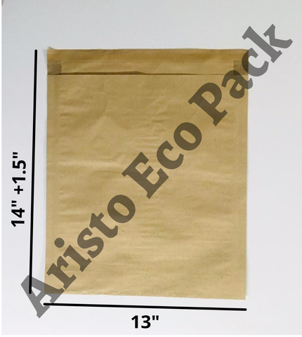 Plain Paper Packaging Bags 13"X14"